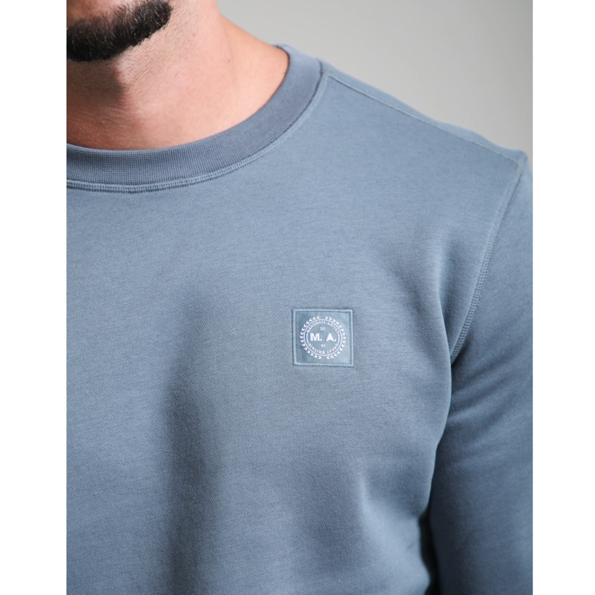 MARSHALL ARTIST MARCHIO CREW NECK SWEATSHIRT STORM GREY