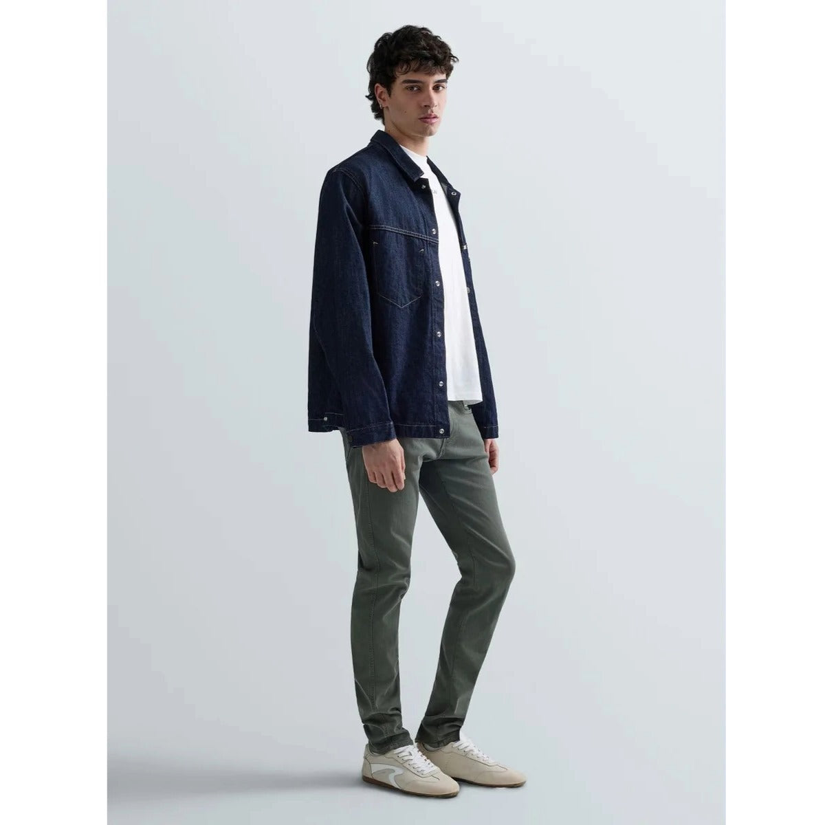 REPLAY ANBASS SLIM FIT HYPERLEX COLOR EDITION KHAKI GREEN JEANS M914E 8366197 C00G