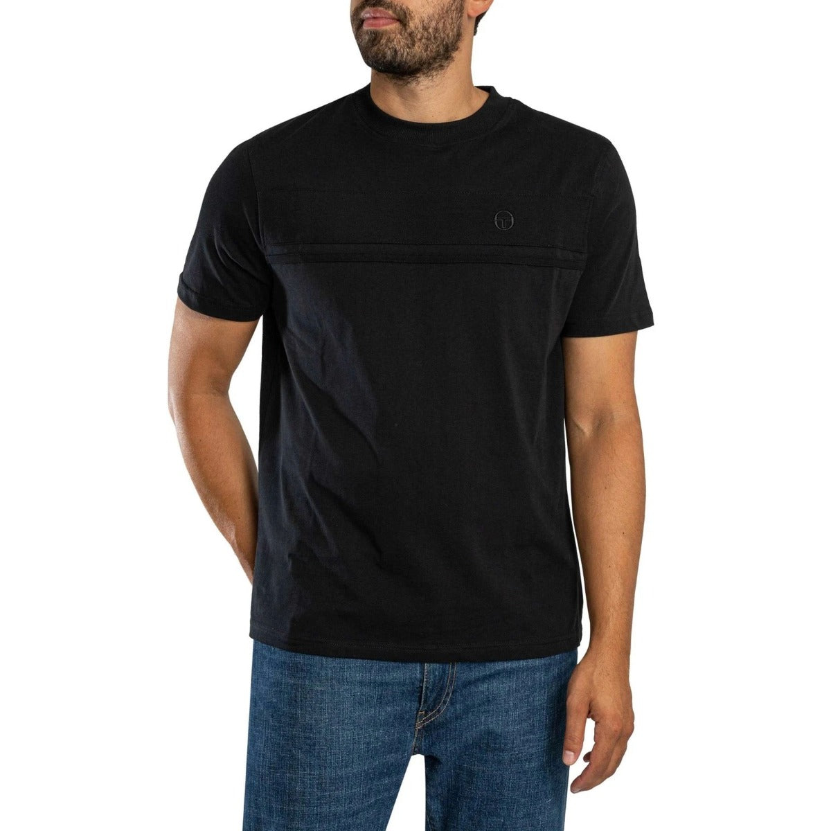 SERGIO TACCHINI TONAL DAMA T-SHIRT BLACK