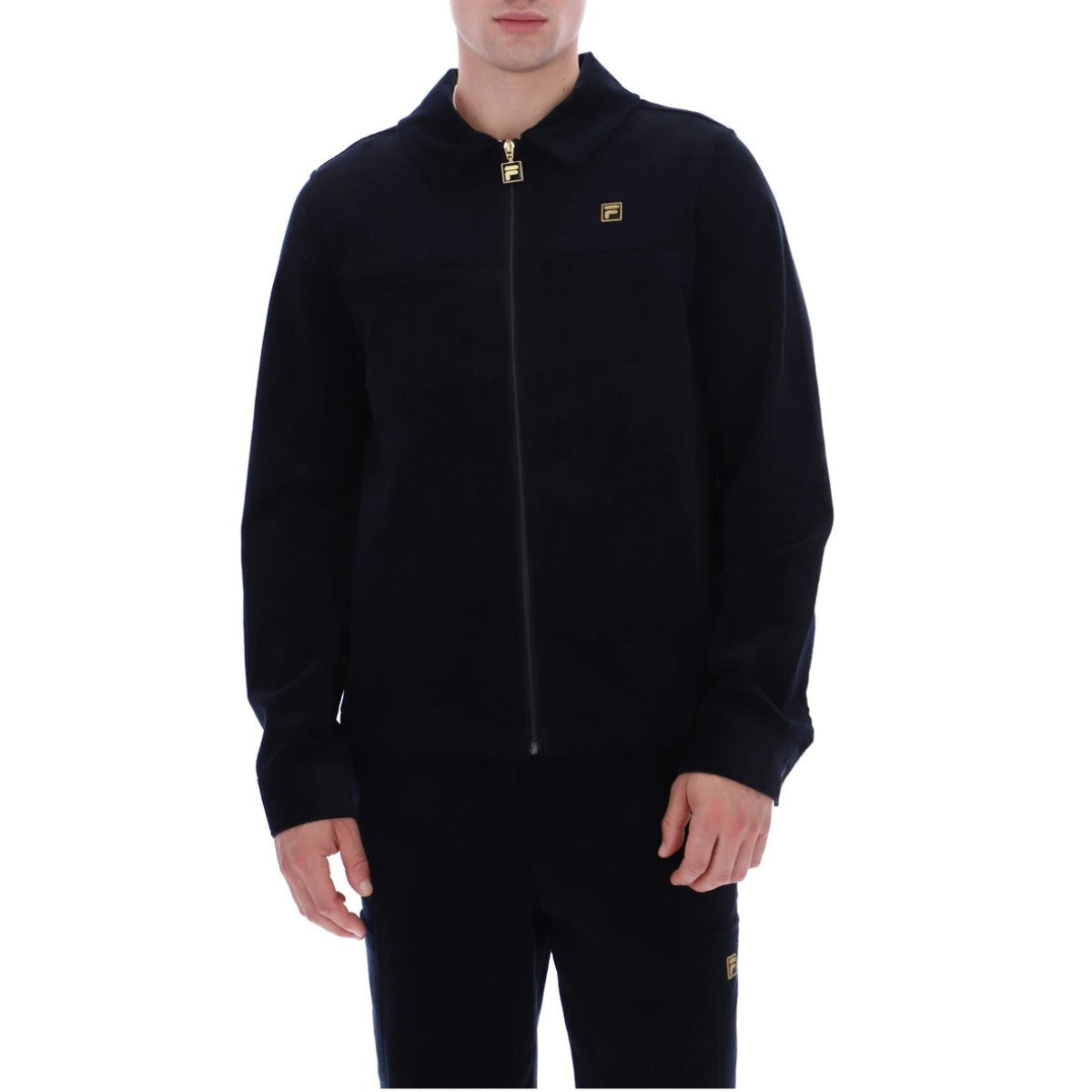 FILA ROMAN CORDUROY OVER SHIRT  BLACK
