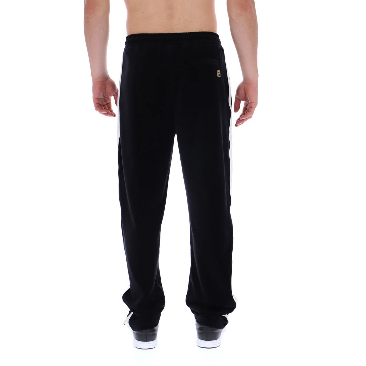FILA FARIO VELOUR TRACK PANT WITH TAPE BLACK