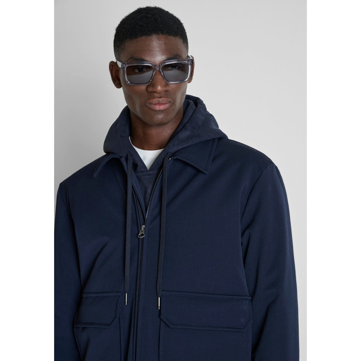 ANTONY MORATO RELAXED FIT JACKET MARINE NAVY MMCO00999
