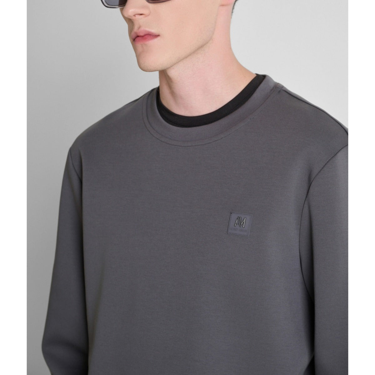 ANTONY MORATO REGULAR FIT CREW SWEATSHIRT STEEL GREY MMFL01171