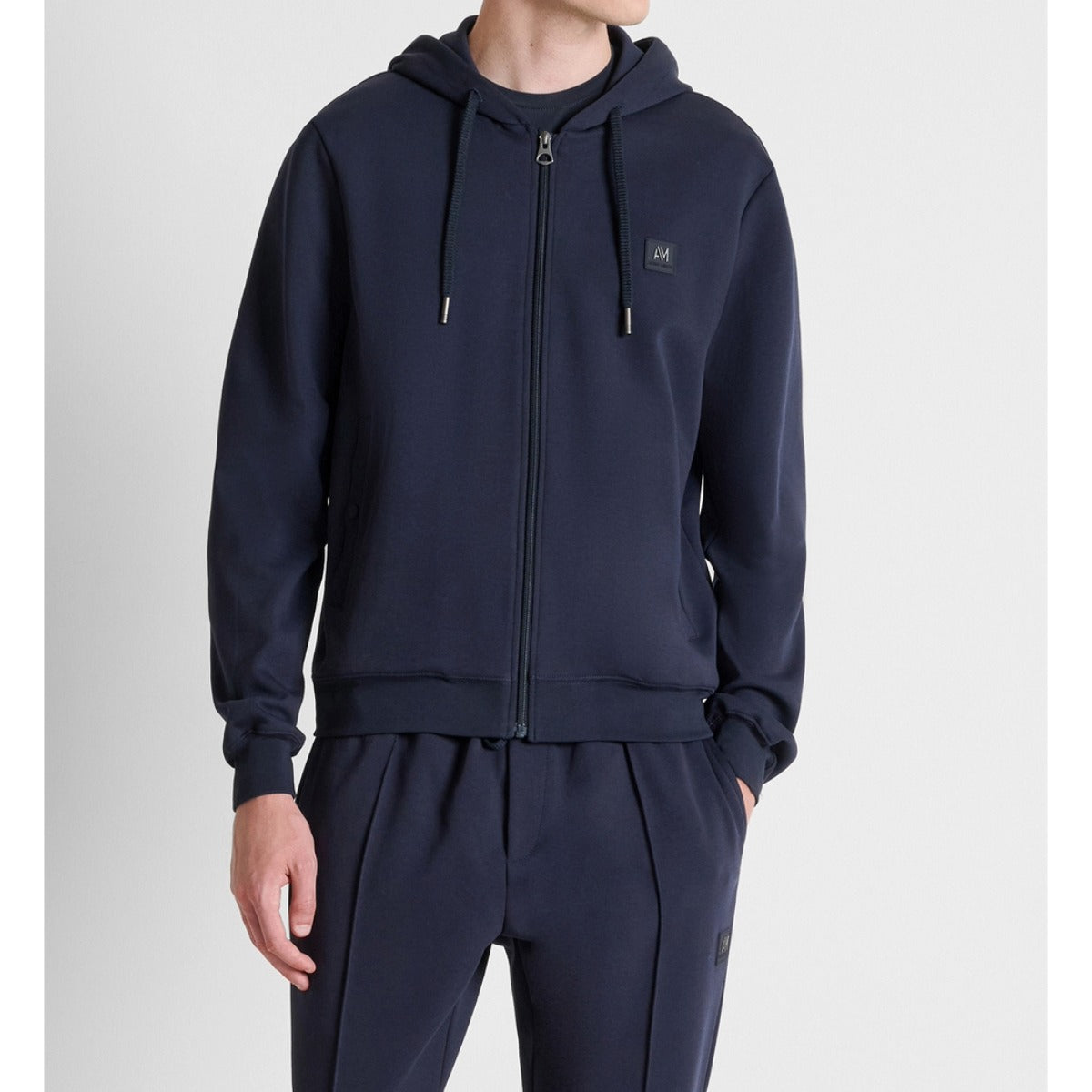 ANTONY MORATO REGULAR FIT ZIP UP HOODIE SWEATSHIRT MARINE NAVY MMFL01172