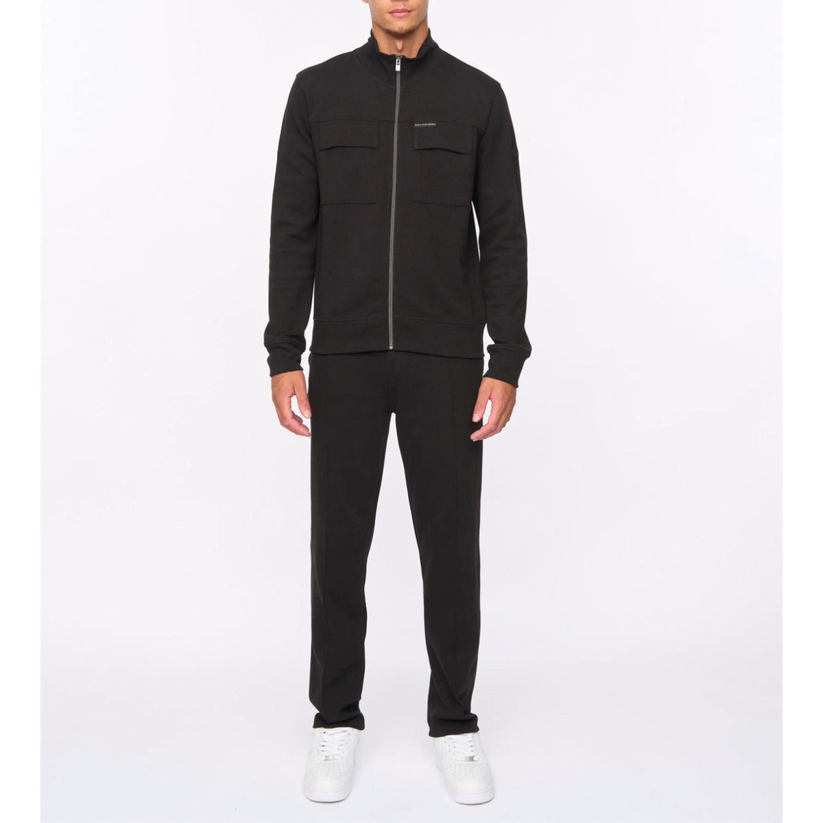 DUCK & COVER TAMES ZIP UP SWEATSHIRT BLACK
