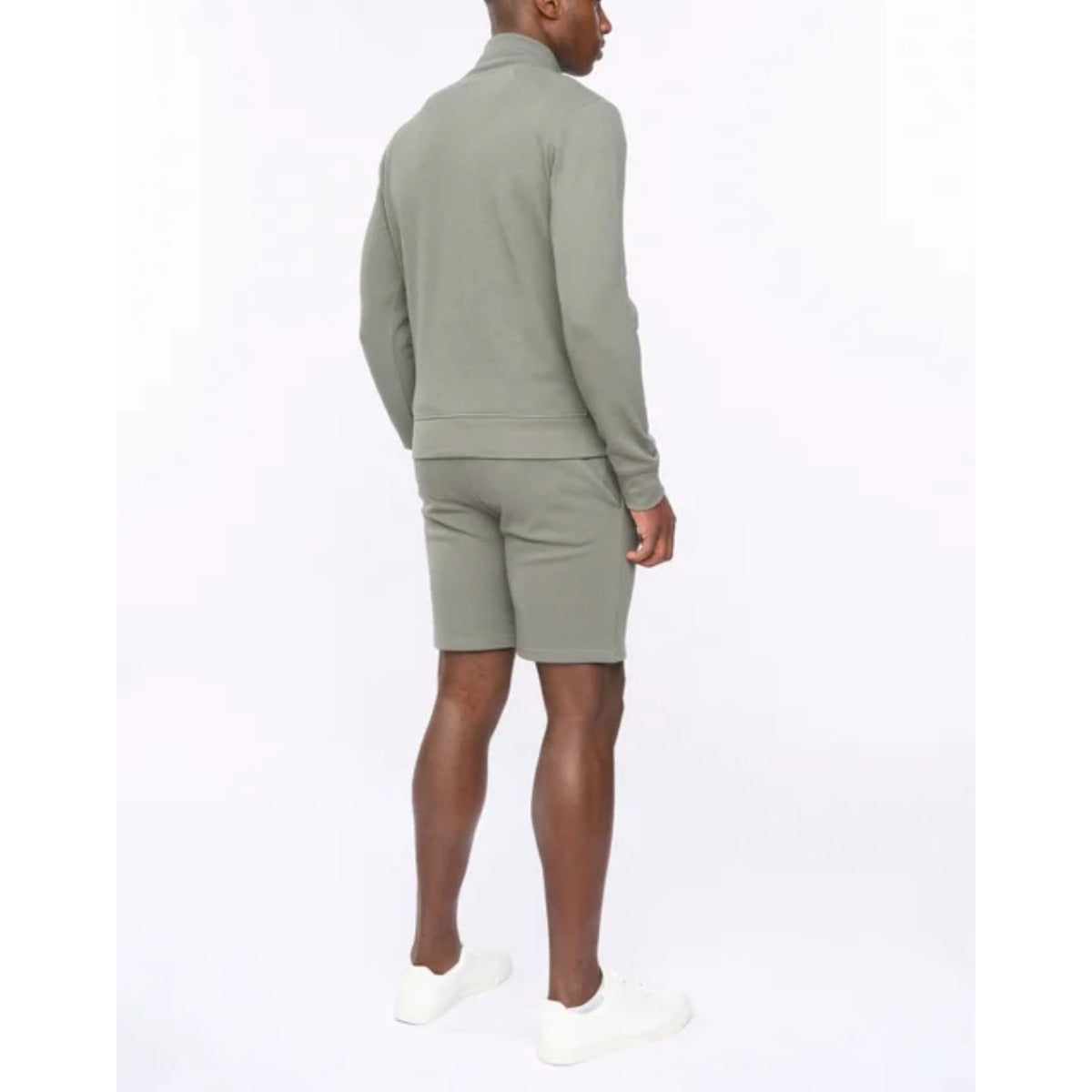 DUCK & COVER HANNINGS ZIP UP SWEATSHIRT OLIVE