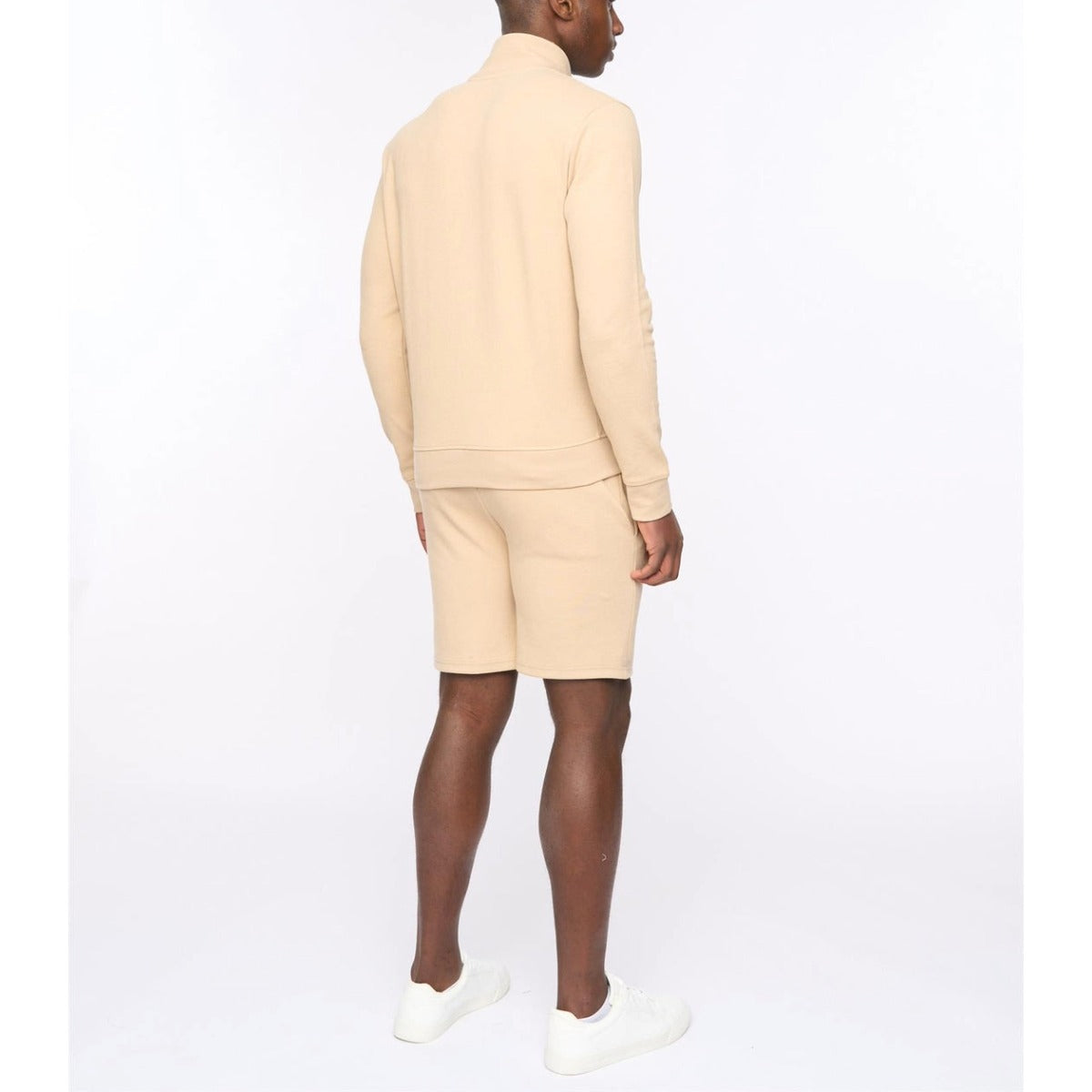 DUCK & COVER HANNINGS ZIP UP SWEATSHIRT STONE