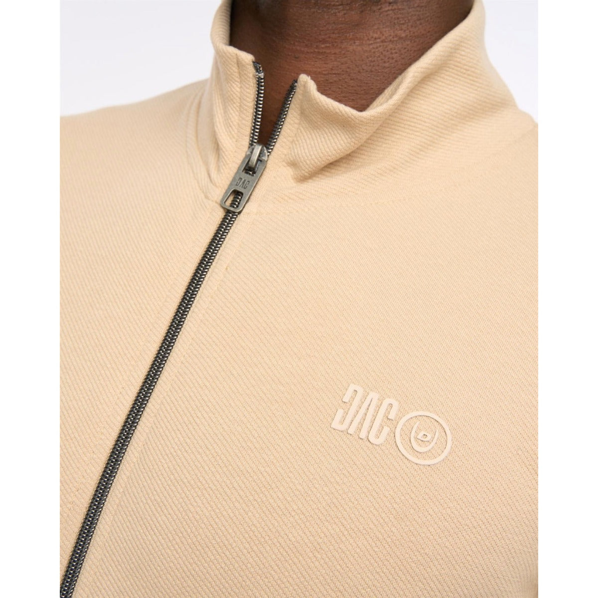 DUCK & COVER HANNINGS ZIP UP SWEATSHIRT STONE