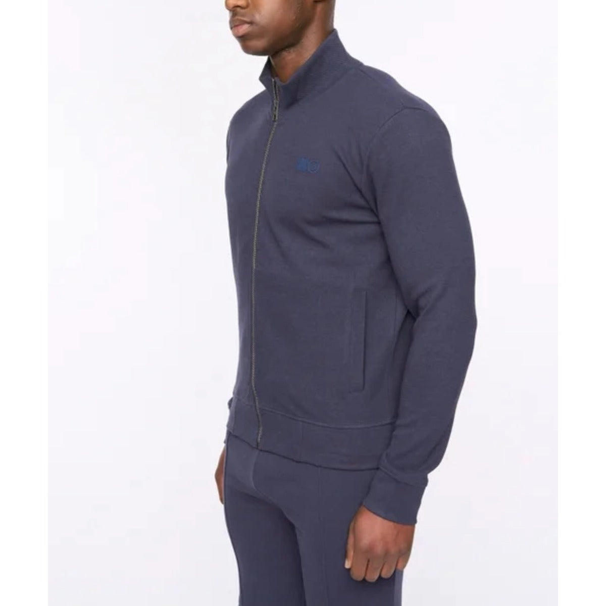 DUCK & COVER HANNINGS ZIP UP SWEATSHIRT NAVY