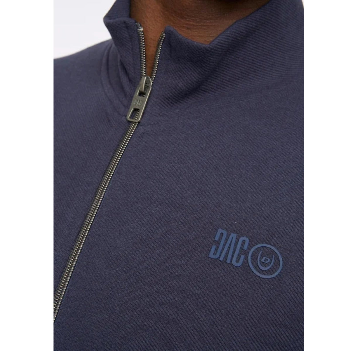 DUCK & COVER HANNINGS ZIP UP SWEATSHIRT NAVY