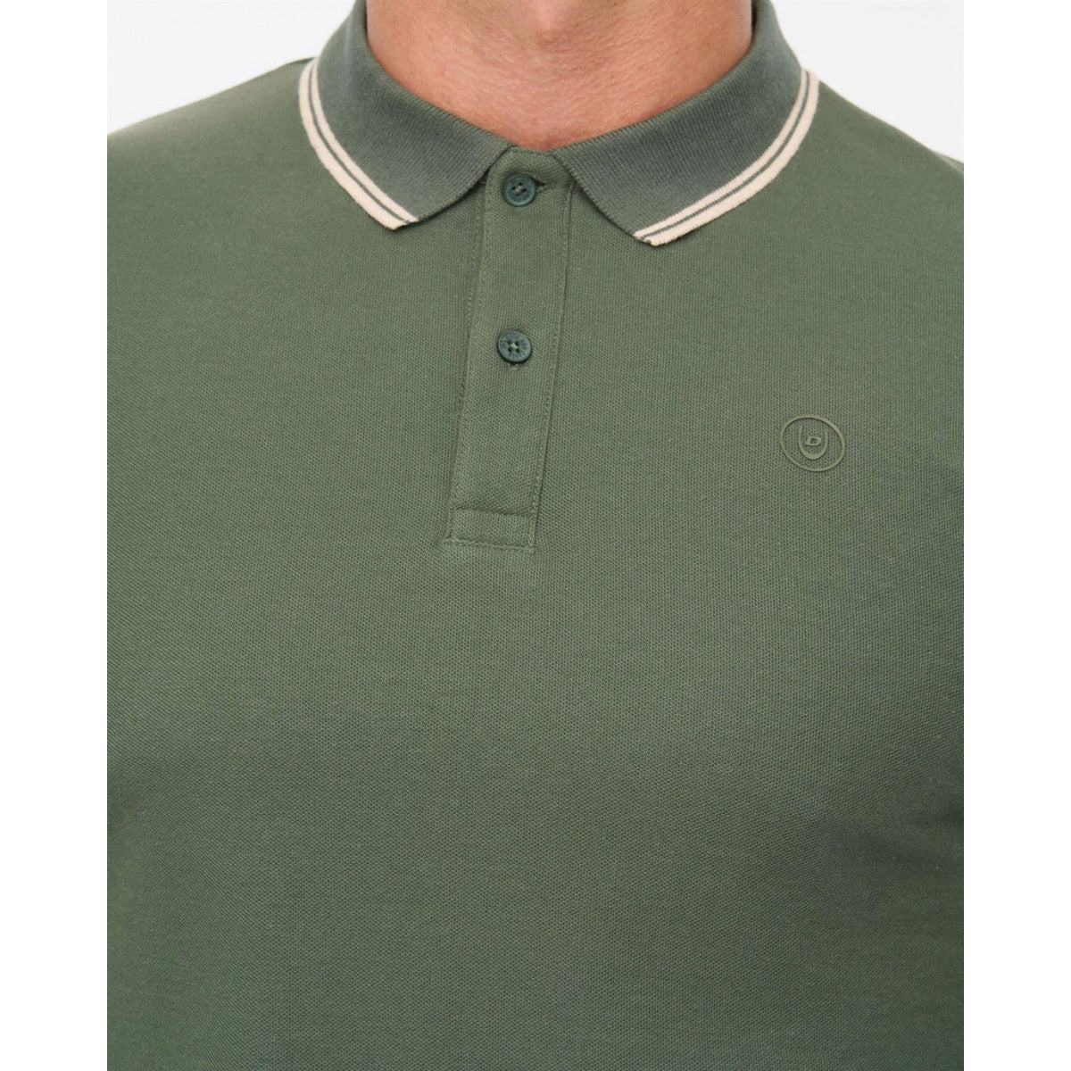 DUCK & COVER ROXBERRY LONG SLEEVE POLO FOREST GREEN