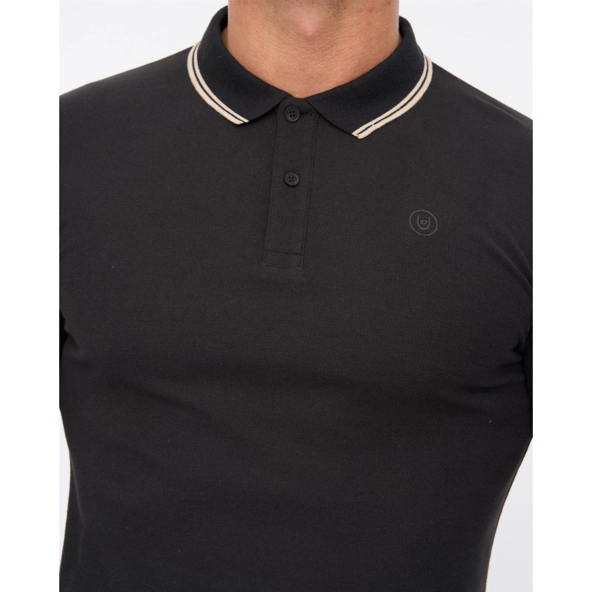 DUCK & COVER ROXBERRY LONG SLEEVE POLO BLACK