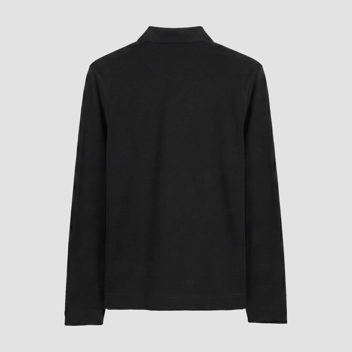 ANTONY MORATO REGULAR FIT L/S POLO T-SHIRT BLACK MMKL00337
