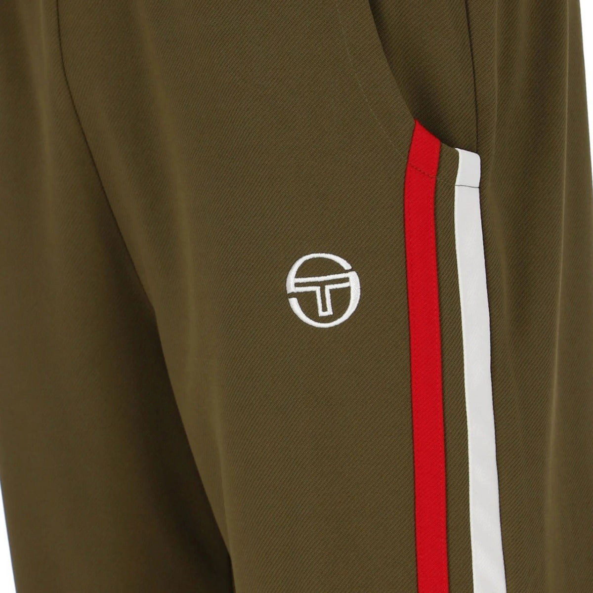 SERGIO TACCHINI DAMARINDO TRACK PANT DARK OLIVE/ADRENALINE RUSH/GARDENIA