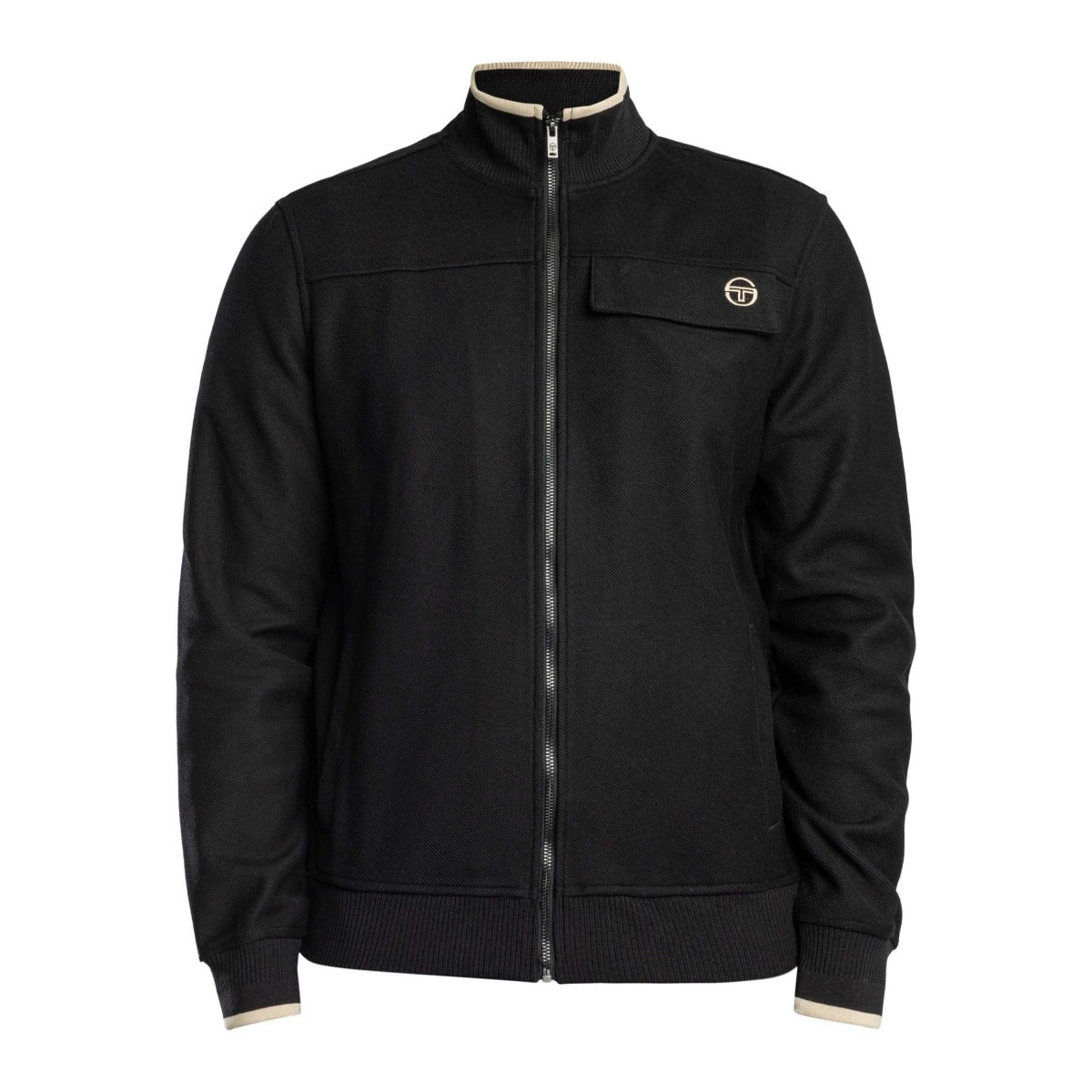 SERGIO TACCHINI GUILIO TRACK TOP BLACK