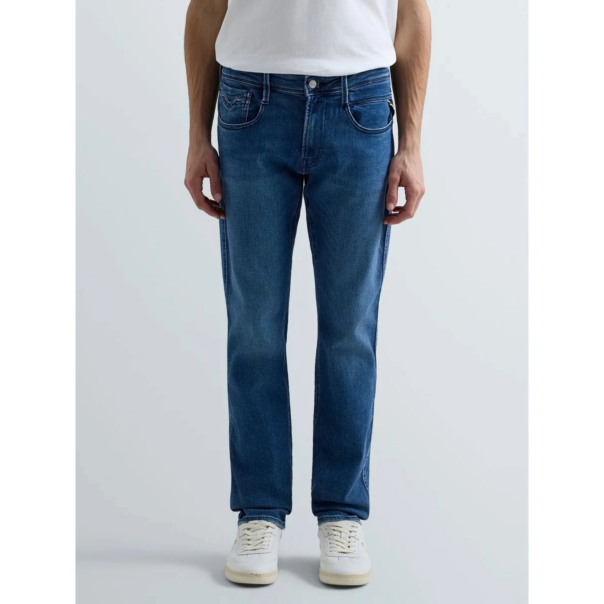 REPLAY ANBASS SLIM FIT JEANS M914 261 C39 009  MID BLUE
