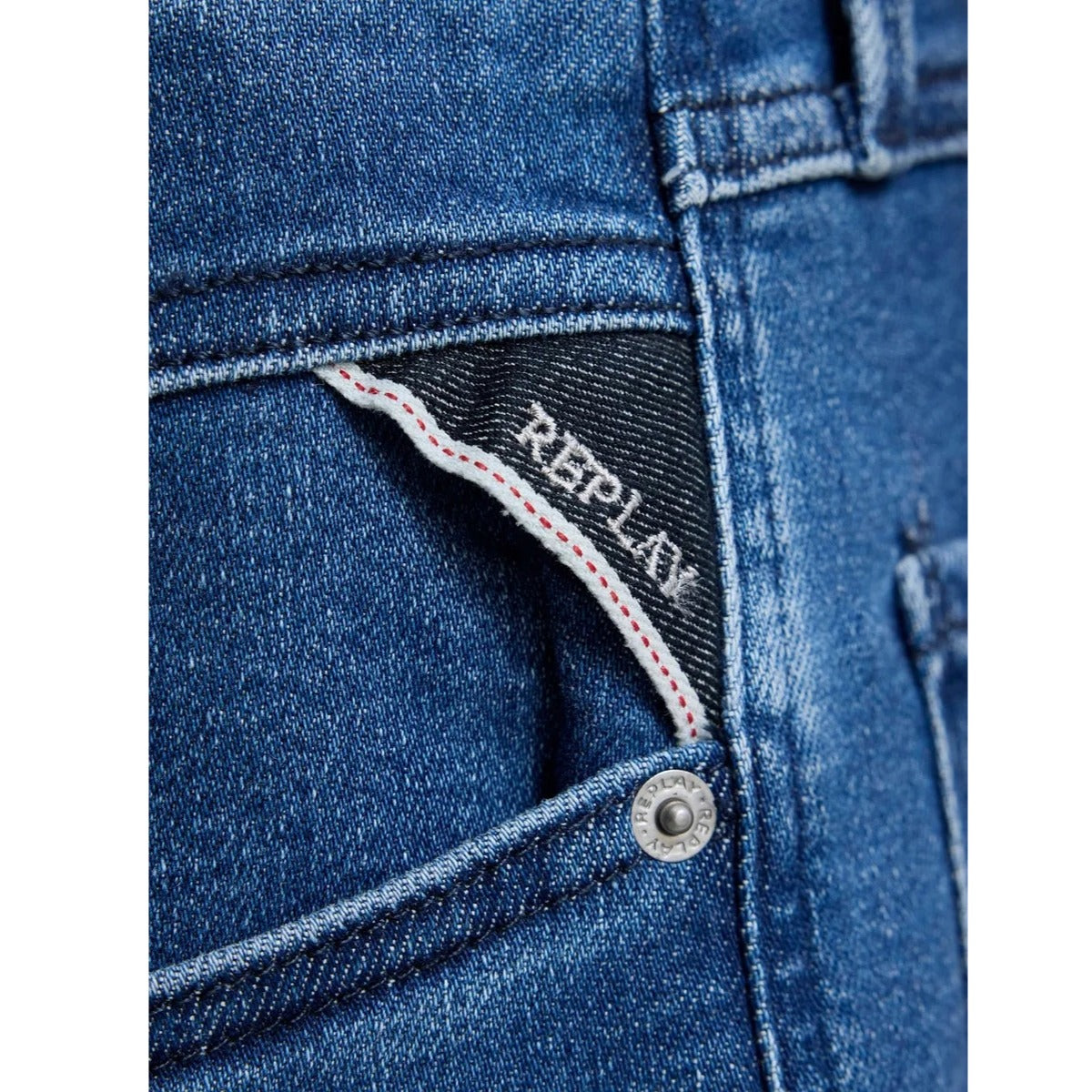 REPLAY ANBASS SLIM FIT JEANS M914 261 C39 009  MID BLUE