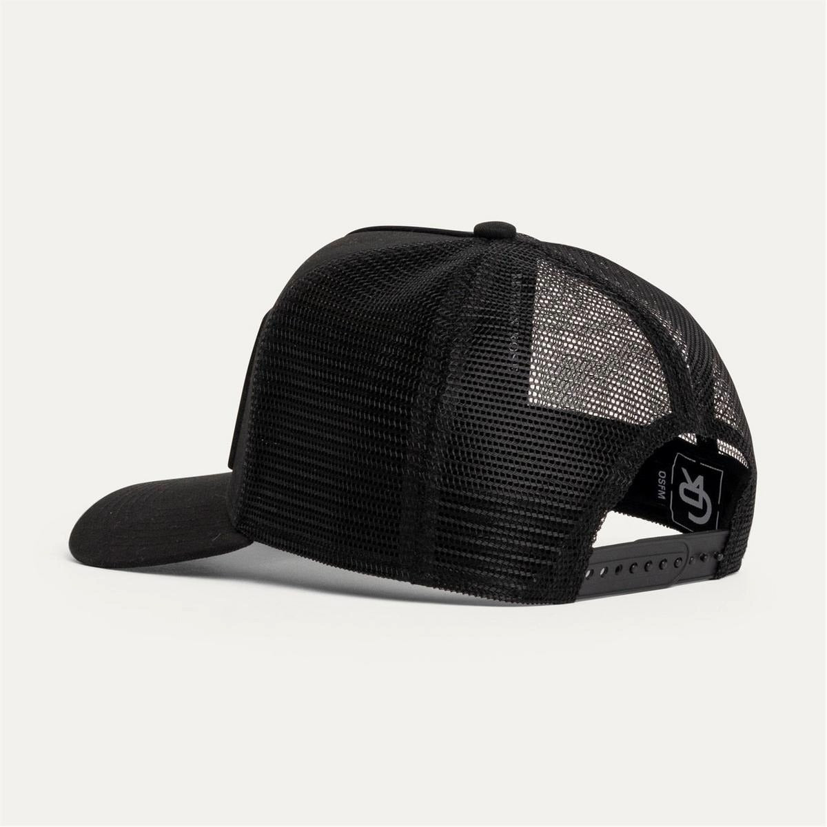 CHRISTIAN ROSE HALF RHINESTONE CAP BLACK/BLACK CR049BB