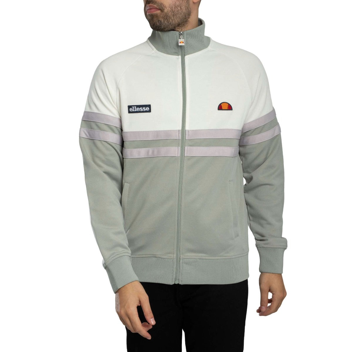 ELLESSE RIMINI TRACK JACKET SAGE/OFF WHITE