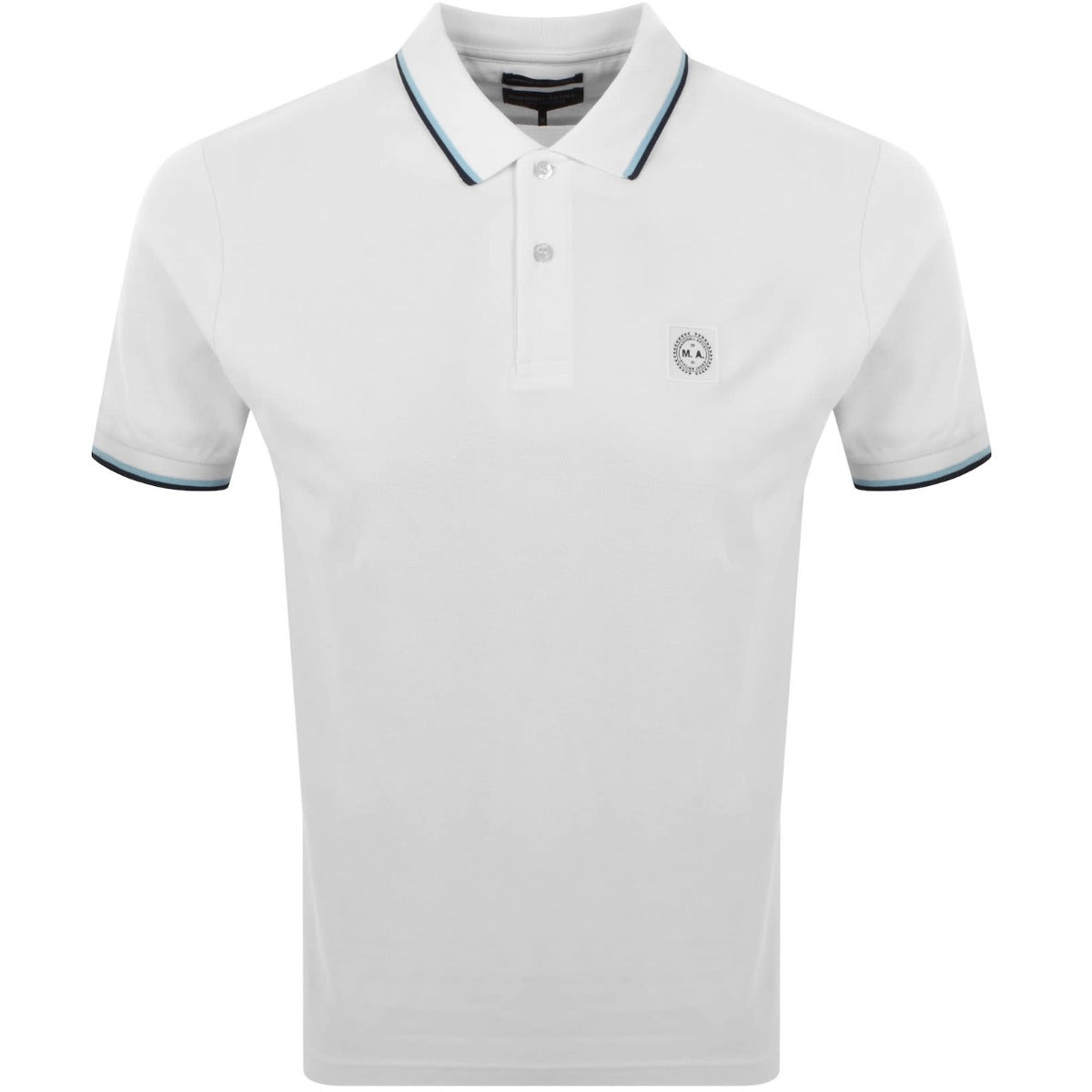 MARSHALL ARTIST TIPPED SIREN POLO WHITE
