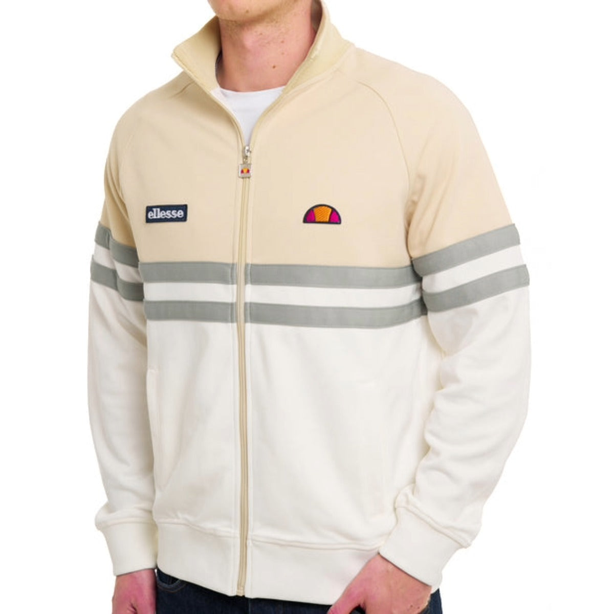 ELLESSE RIMINI TRACK JACKET OFF WHITE/STONE
