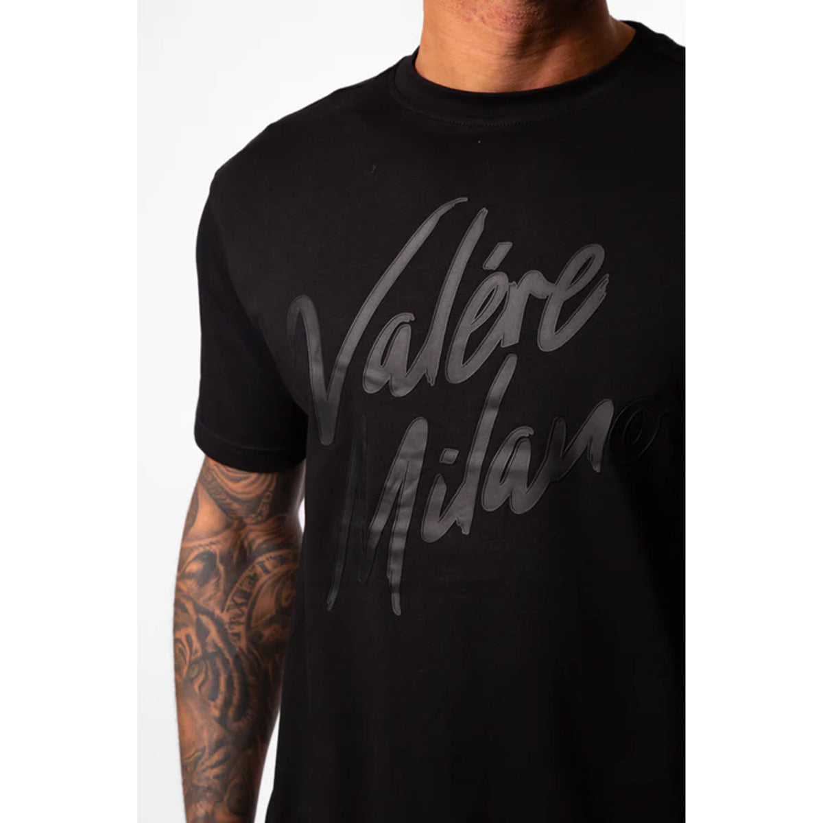 Valere Enrico Logo T-Shirt Black
