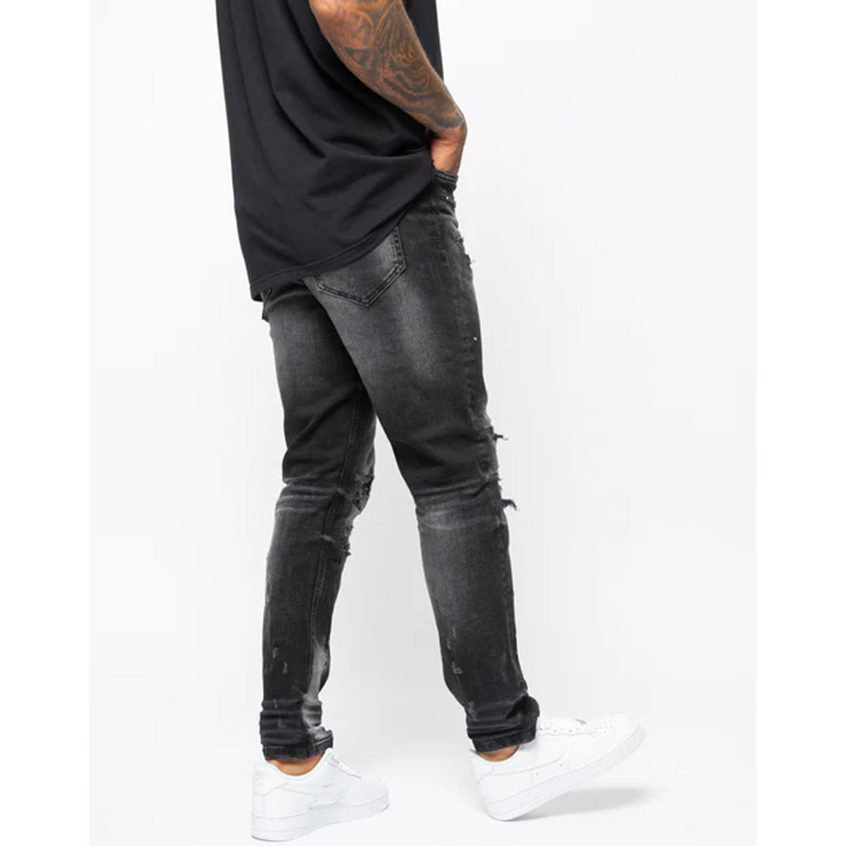 Valere Ginostra Washed Black Jeans