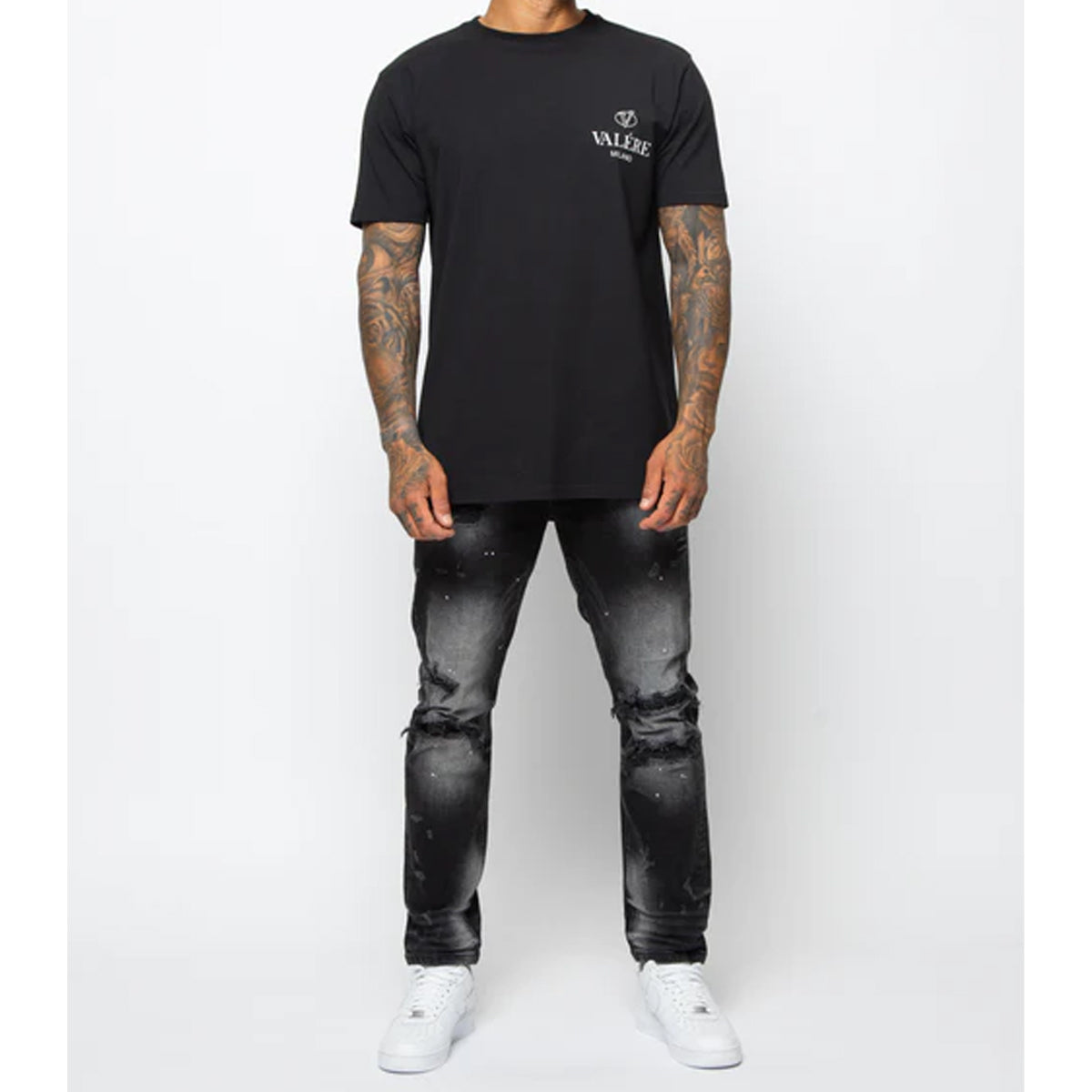 Valere Ginostra Washed Black Jeans