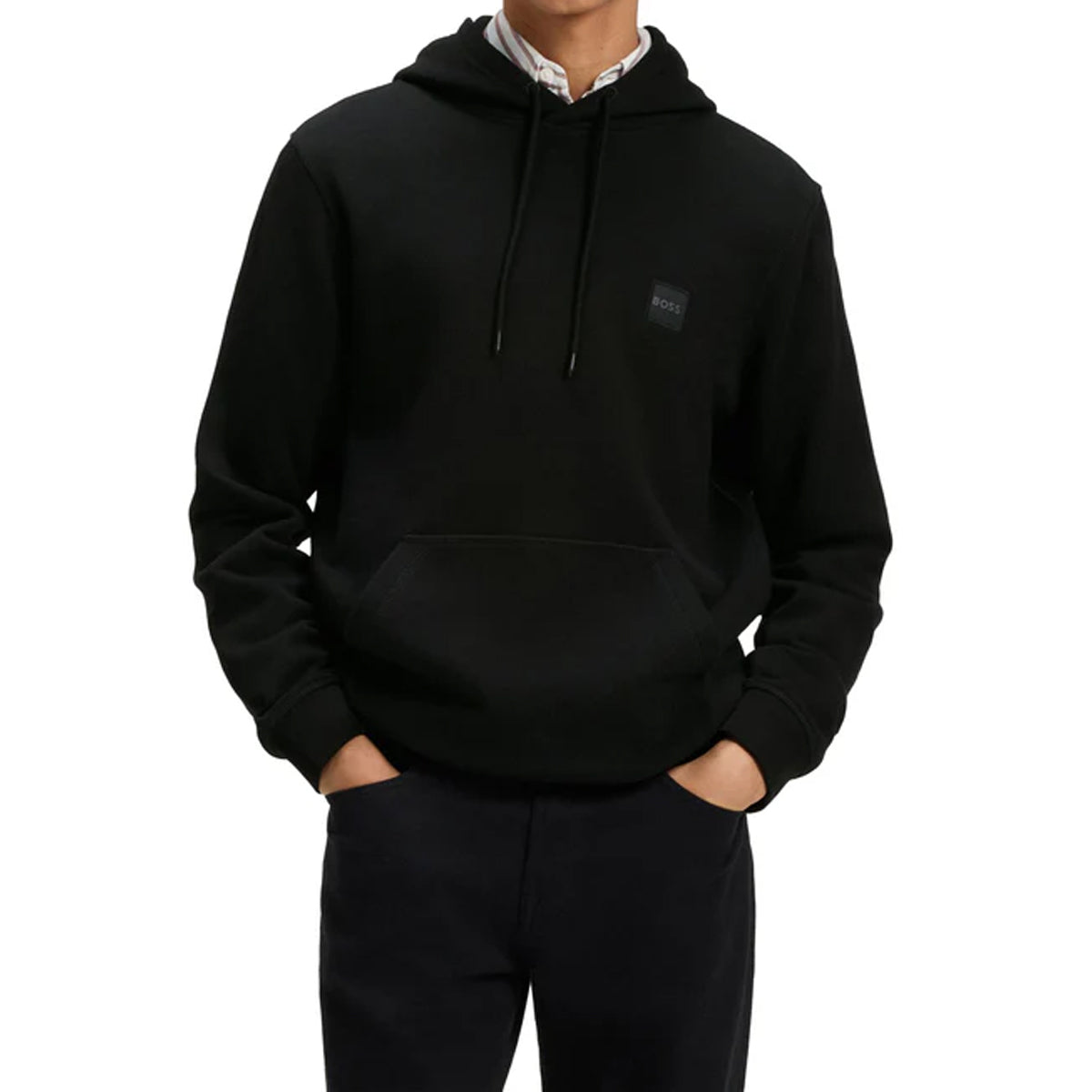 HUGO BOSS WETALK OVERHEAD BLACK HOODY 50509314
