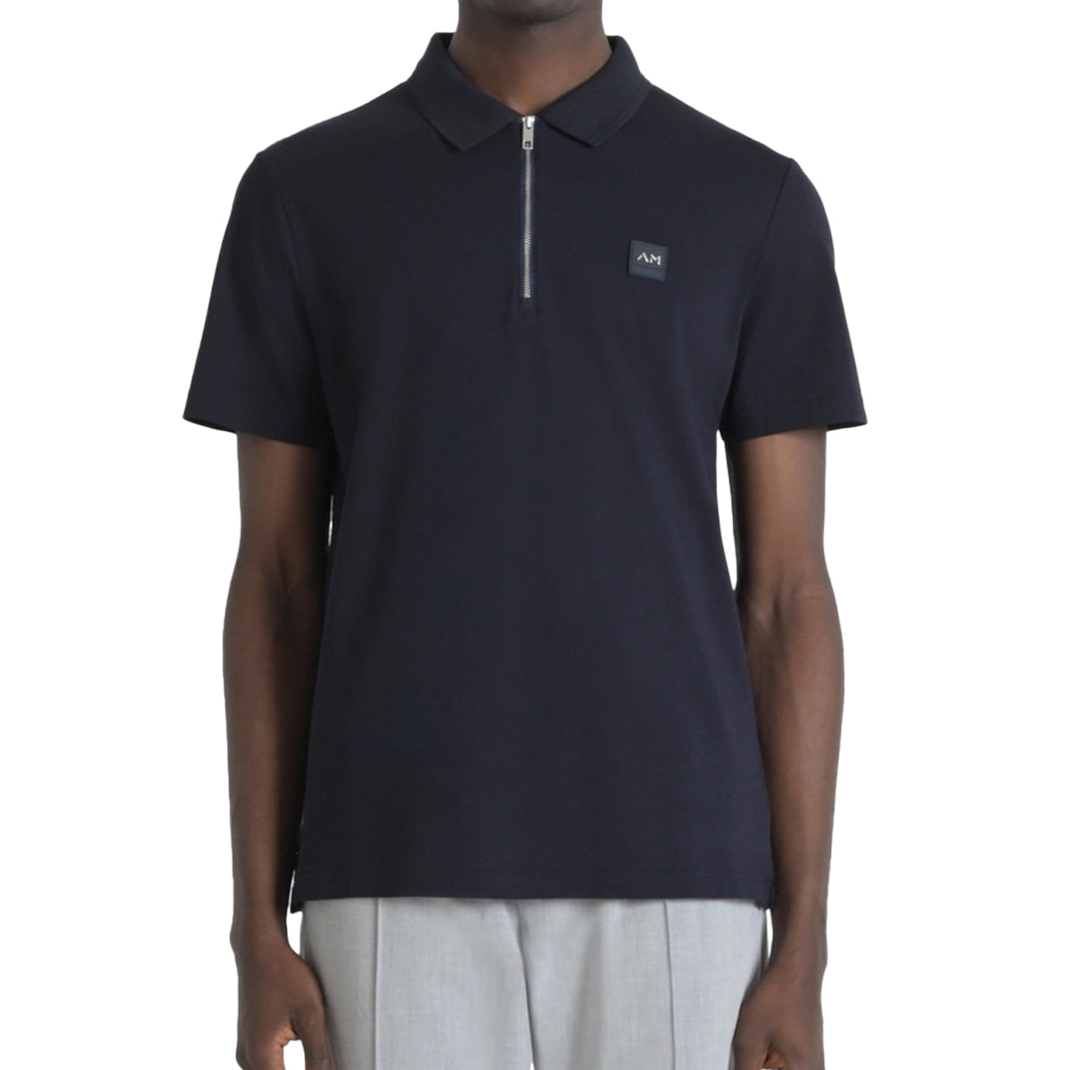 ANTONY MORATO ZIP COLLAR NAVY POLO MMKS02510
