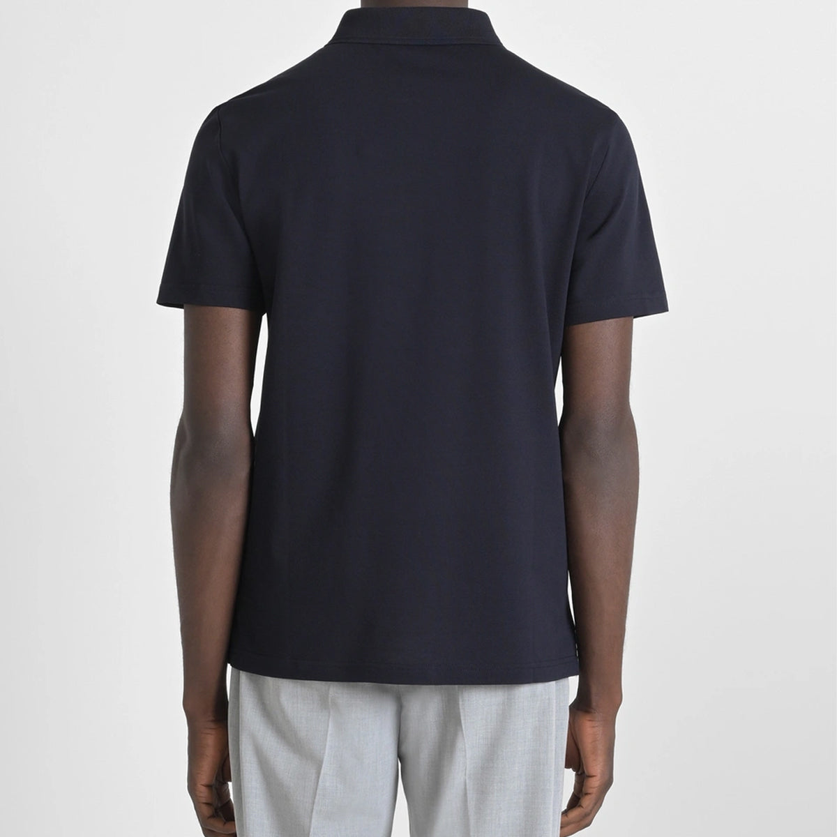ANTONY MORATO ZIP COLLAR NAVY POLO MMKS02510