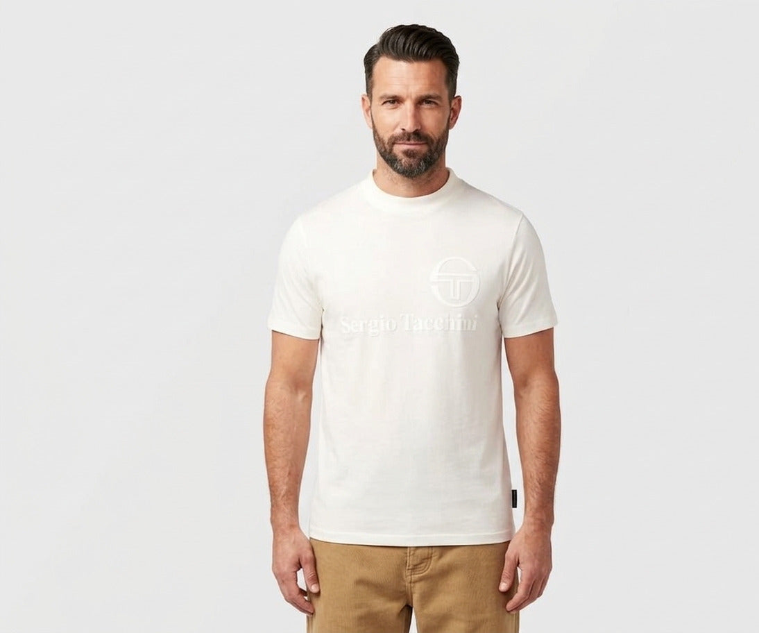 SERGIO TACCHINI LAZIO T-SHIRT GARDENIA CREAM