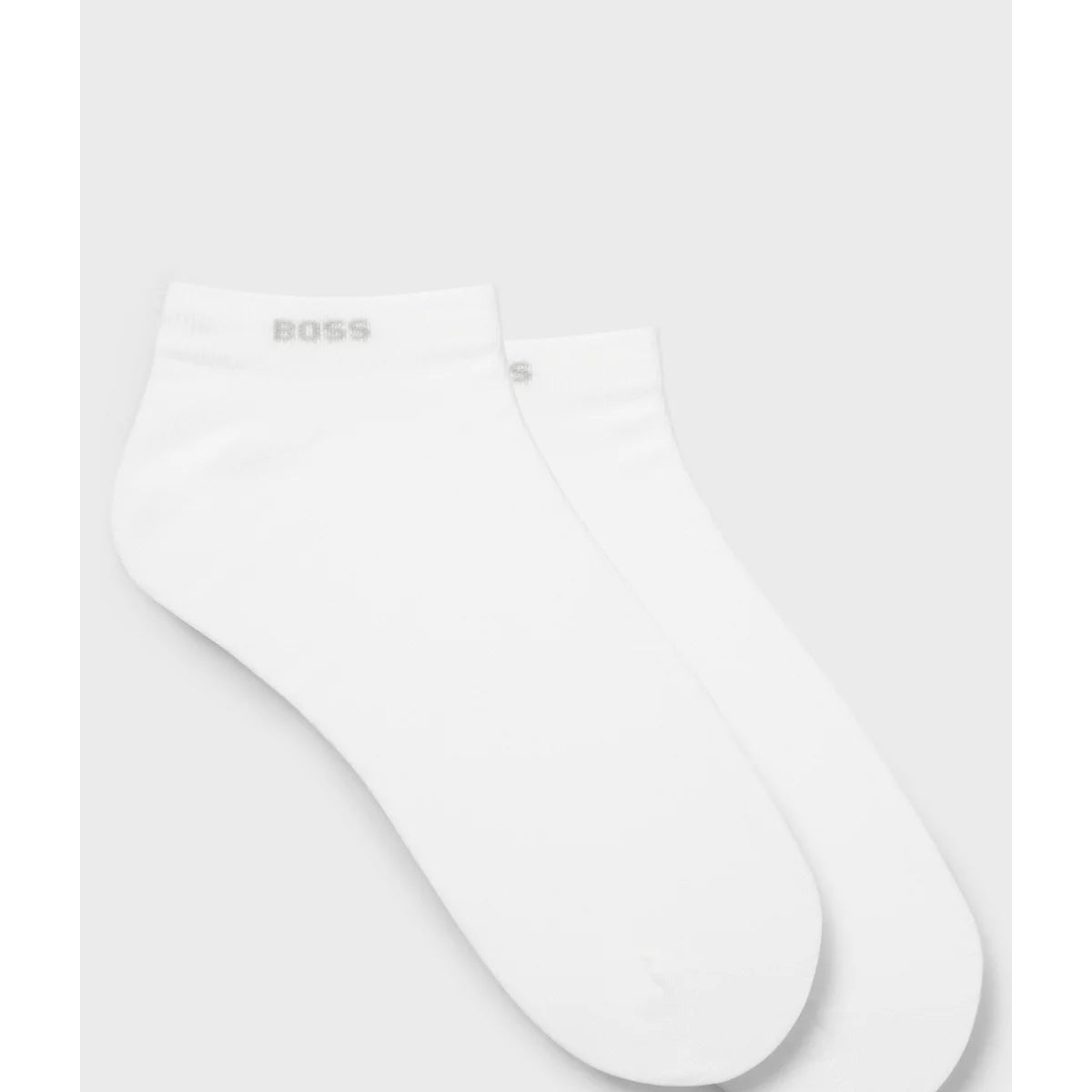 HUGO BOSS 2 PACK PLAIN WHITE TRAINER SOCKS 50469849
