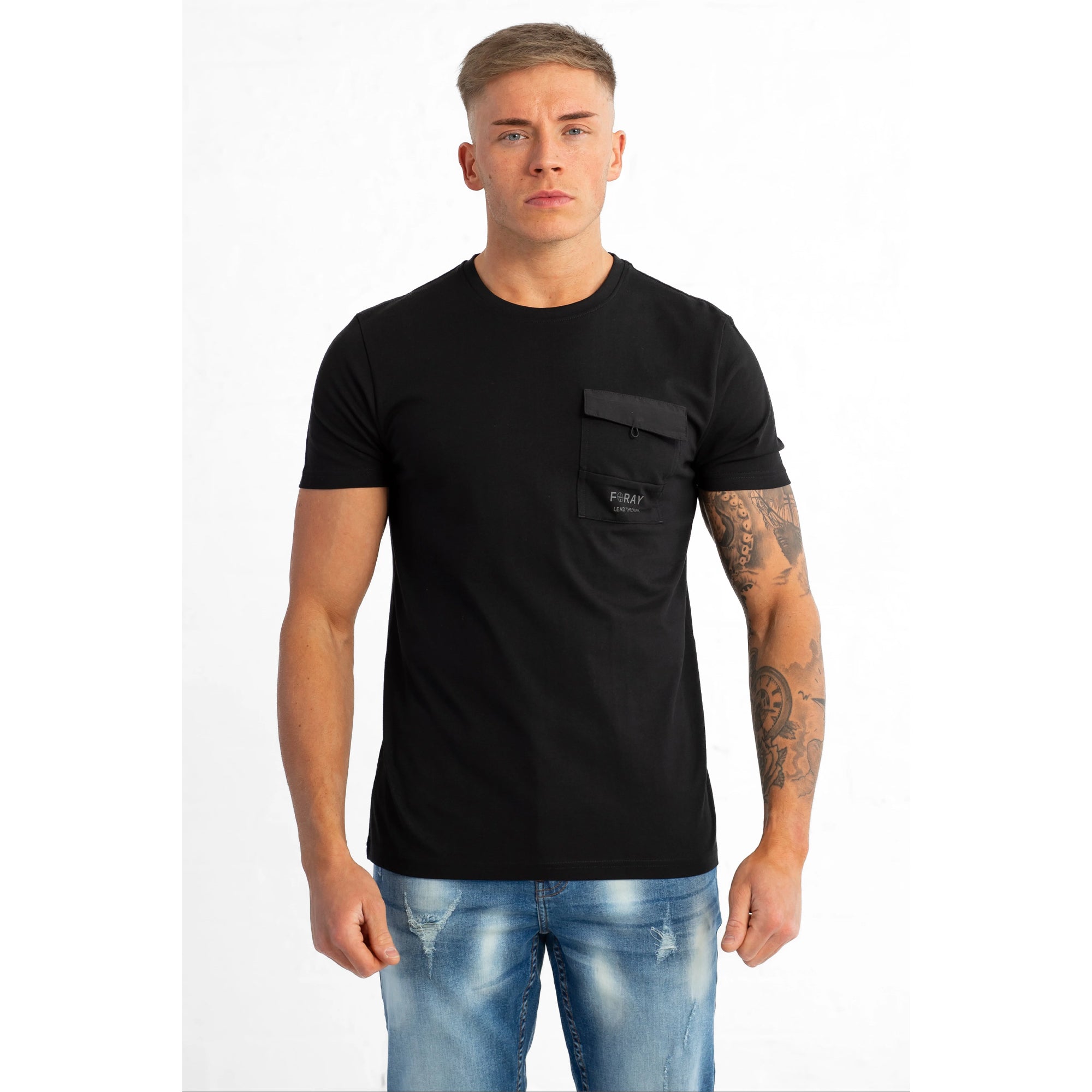 FORAY COLT BLACK POCKET T-SHIRT