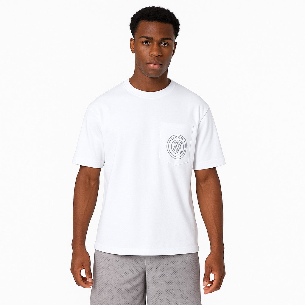 MERCIER  FRACTURE WHITE T-SHIRT