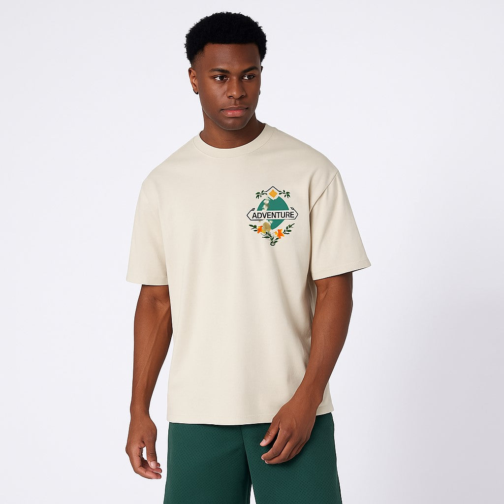 MERCIER TRANCE SERVE ECRU T-SHIRT