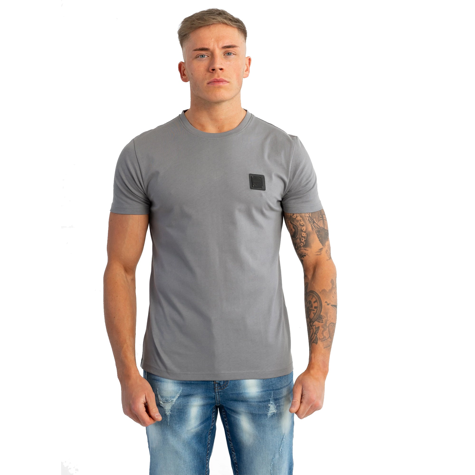 FORAY WEST GREY BACK PRINT T-SHIRT