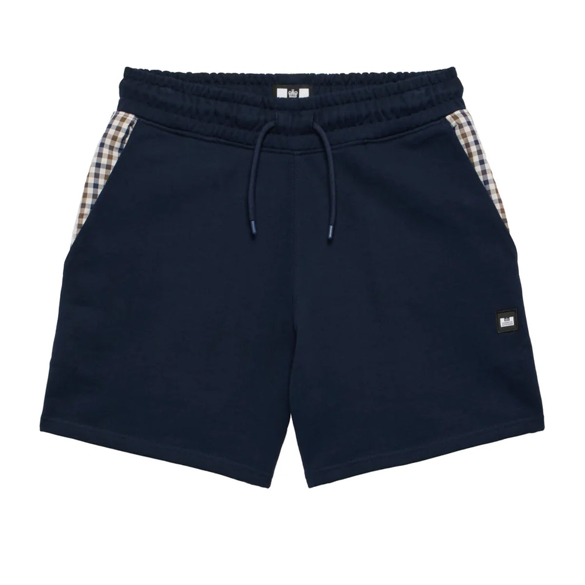 Weekend Offender Pankow Mid Check Panelled Short Navy