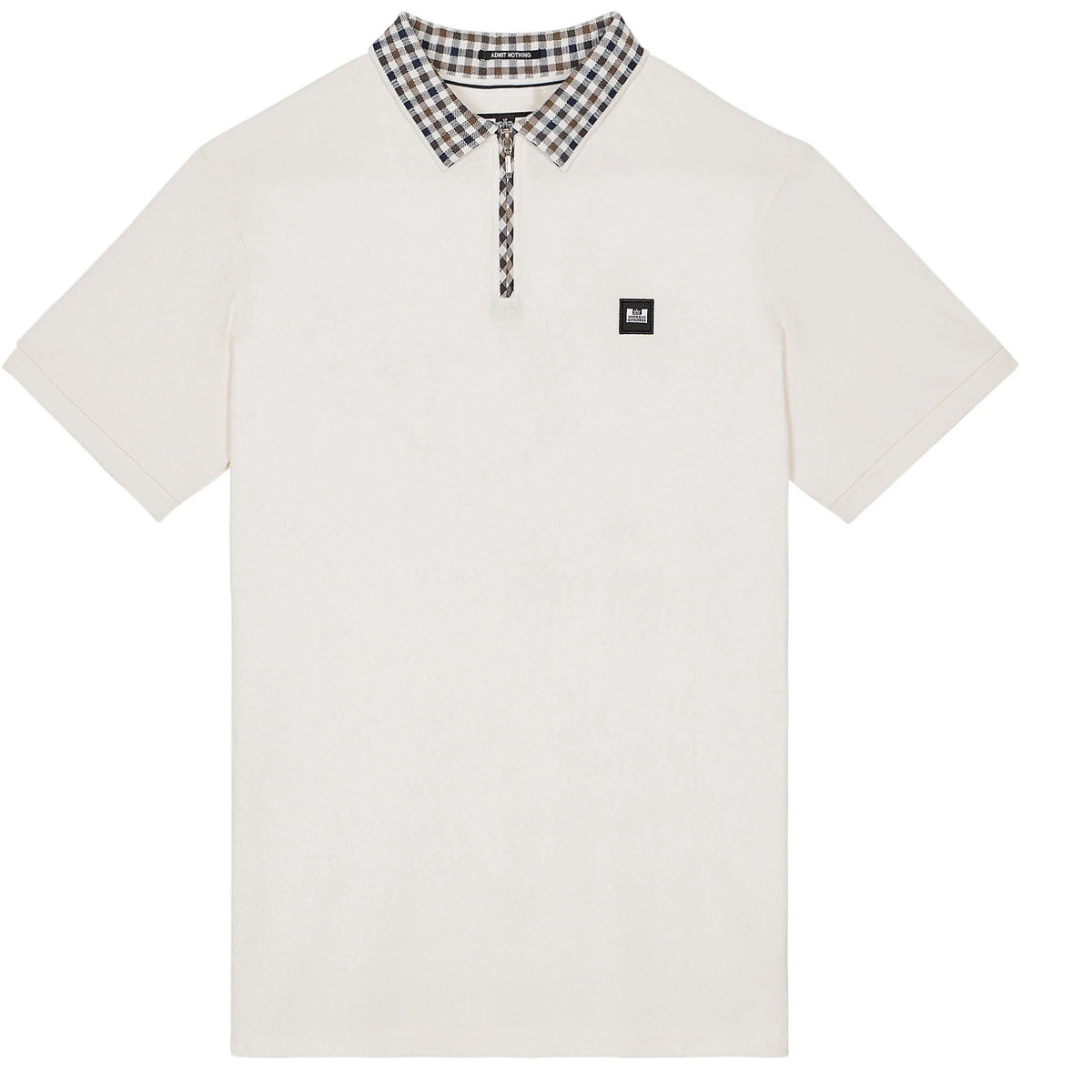 Weekend Offender Lachine Off White Zip Polo Ghost