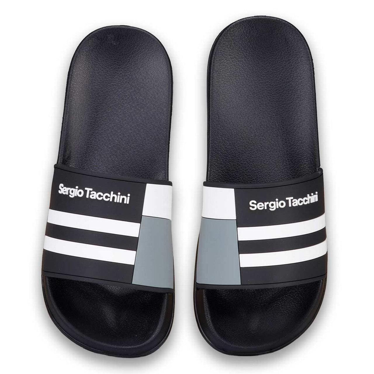 SERGIO TACCHINI BRAGA POOL SLIDERS BLACK