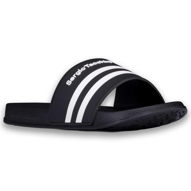 SERGIO TACCHINI BRAGA POOL SLIDERS BLACK