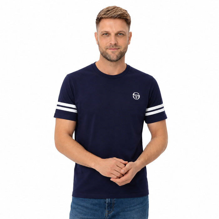 SERGIO TACCHINI GRELLO T-SHIRT MARITIME BLUE/WHITE