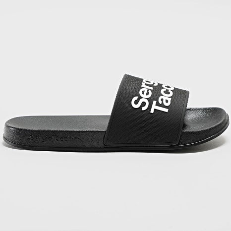 SERGIO TACCHINI ISOLA POOL SLIDERS BLACK/WHITE