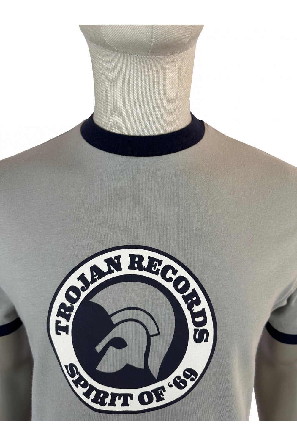 TROJAN SPIRIT OF '69 LOGO T-SHIRT TC1006 GREY
