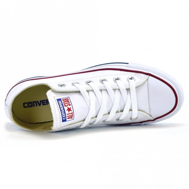 white all star oxford leather trainers